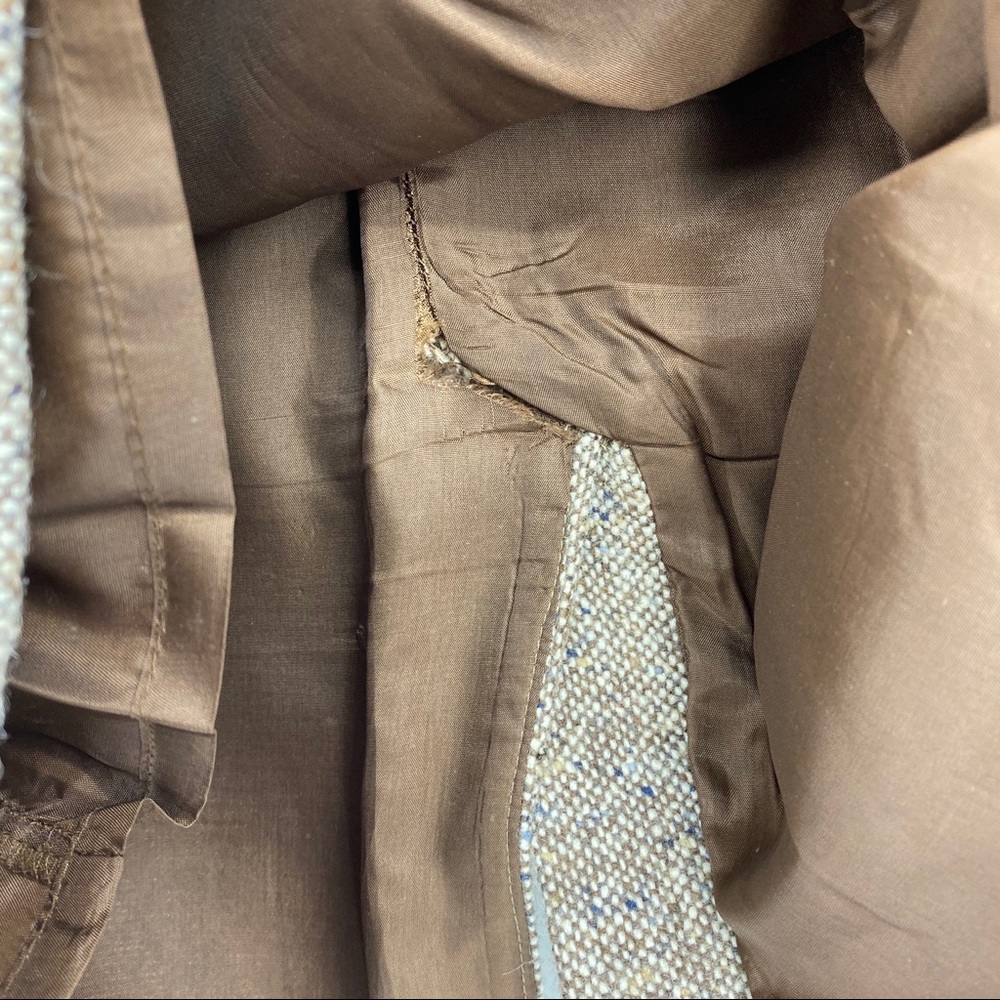J.Crew Brown Taupe Wool Tweed Pencil Skirt 4 - Picture 7 of 8